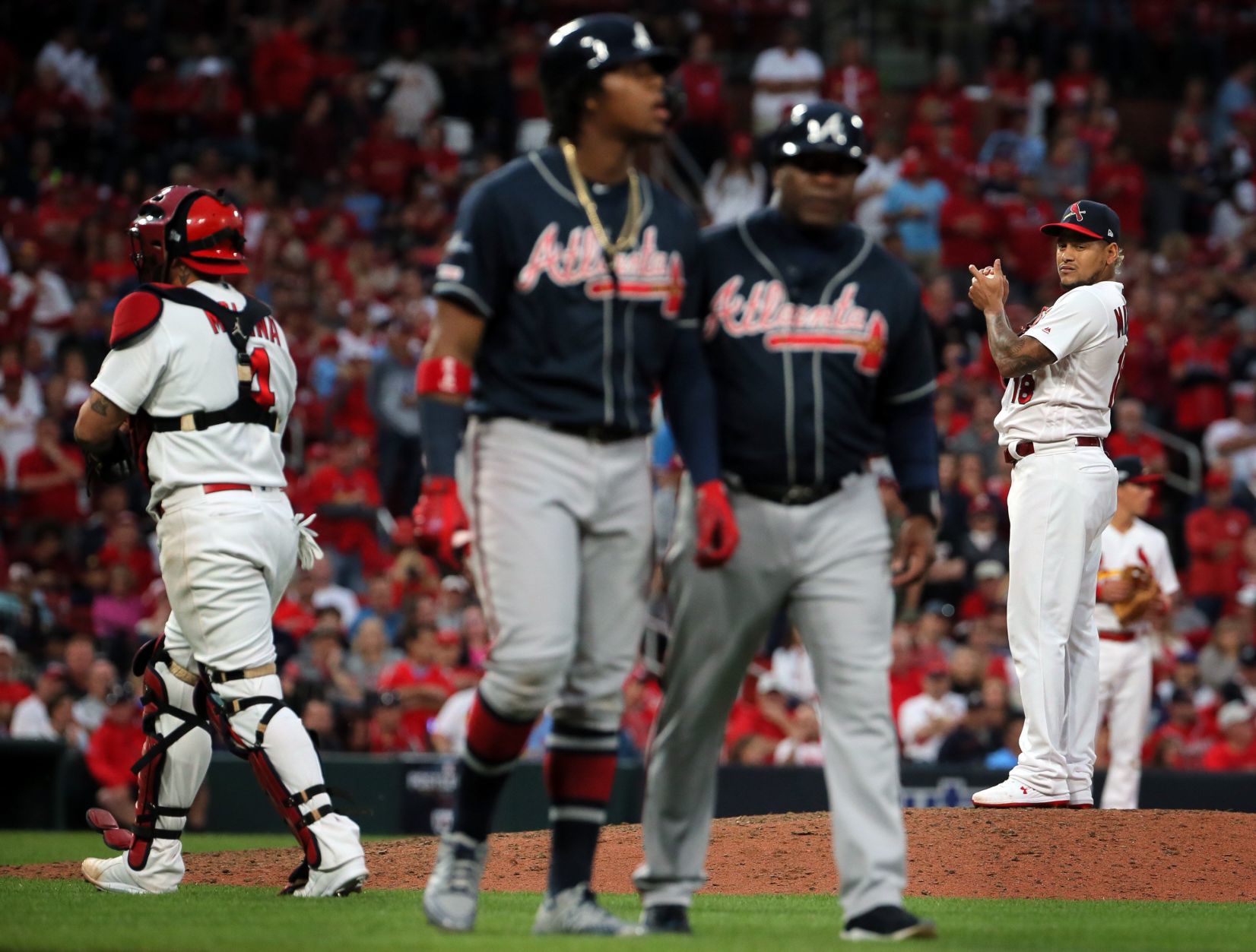Atlanta Braves vs St. Louis Cardinals, Game 3 NLDS in St. Louis